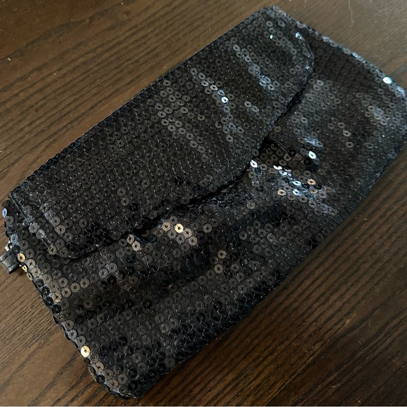 Black sequin clutch - Picture 6 of 8